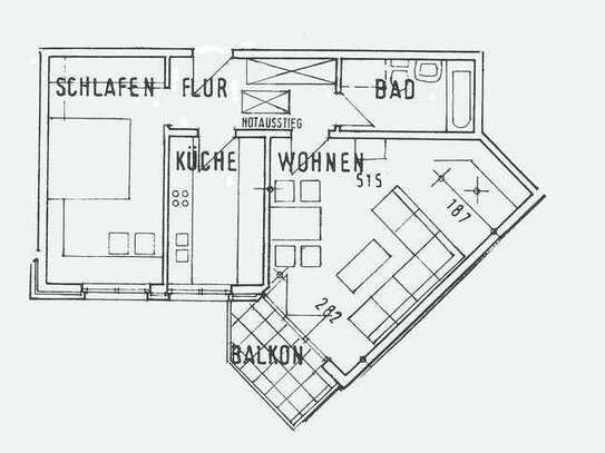 2-Zimmer-Wohnung mit gehobener Innenausstattung mit EBK in Braunschweig