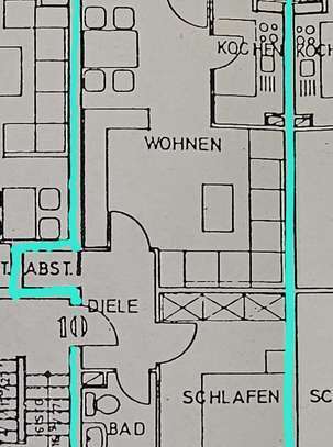 2 Zimmer Balkon in Vorst - St. Tönis