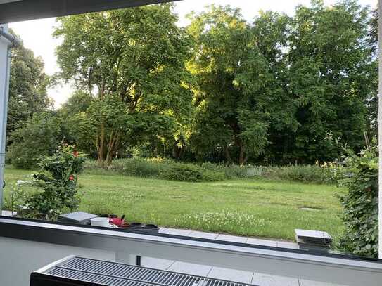 Exklusive 1-Raum-EG-Wohnung mit luxuriöser Innenausstattung mit Balkon und EBK in Bottrop