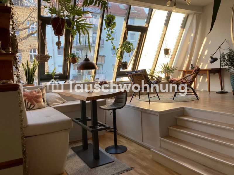 Tauschwohnung: Helle Wohnung im Hinterhaus mitten im Süden Leipzigs