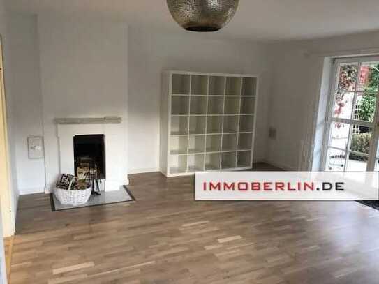 IMMOBERLIN.DE - Toplage! Feine Erdgeschosswohnung mit Südterrasse & -garten, Kamin & Pkw-Stellplatz