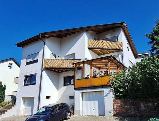 3 Parteienhaus in ruhiger Hanglage mit großem Garten & Fernblick in die Rheinebene