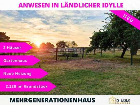 2 Häuser für bis zu 3 Generationen in ländlicher Idylle – Ihr neues Zuhause exklusiv in Langenbochum