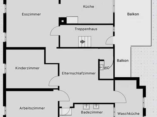 Ruhige moderne 4,5 Zimmer-Wohnung mit Balkon und Gartennutzung in Tuttlingen Möhringen