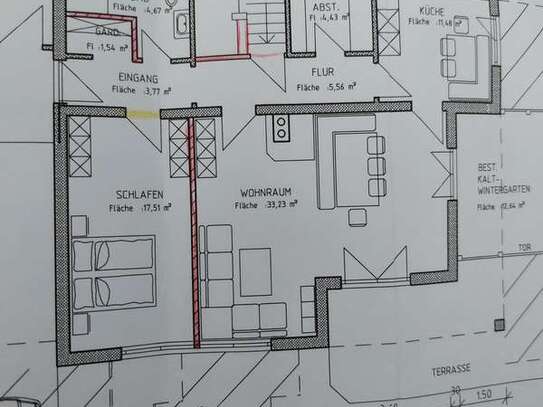 In Bad Grönenbach: großzügige Wohnung mit 2,5 Zimmern und Garten