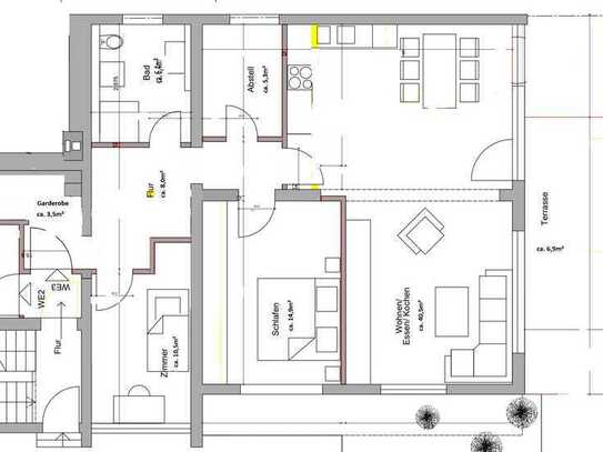 Erstbezug nach Sanierung: 3,5-Zimmer-Wohnung mit Balkon und EBK in Neulingen-Bauschlott