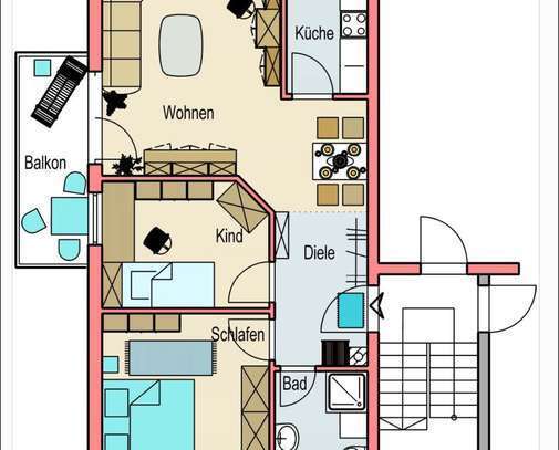 provisionsfrei Hochparterre-Wohnung