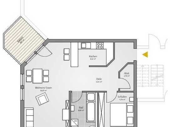 Montabaur: Gemütliche 3-Zimmer-Erdgeschosswohnung mit Balkon