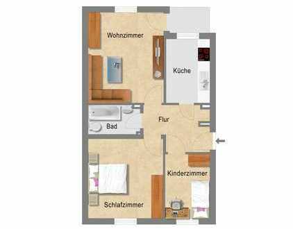 Modernisierte 3,0 Raum-Wohnung in Essen-Borbeck