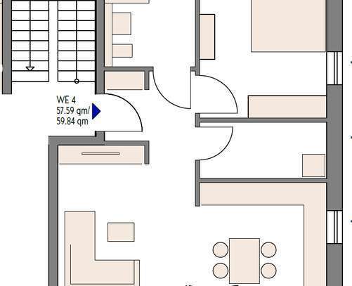 Geschmackvolle, neuwertige 2-Zimmer-Wohnung mit gehobener Innenausstattung mit EBK in Klein-Zimmern