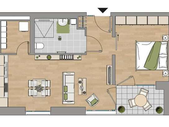 Betreutes Wohnen - barrierefreie, rollstuhlgerechte Wohnung