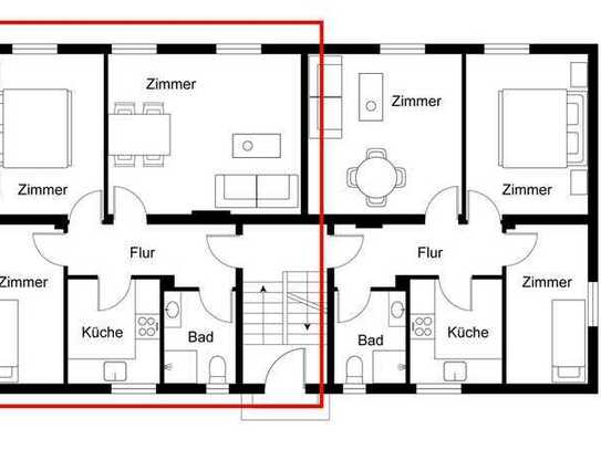 Provisionsfrei! WG-geeignete, bezugsfreie 3 Zimmerwohnung in Uninähe