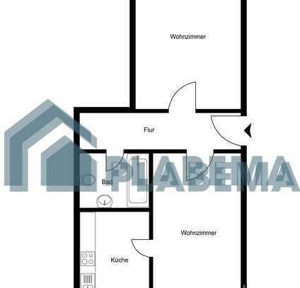 2-Zimmer mit Balkon, Einbauküche & Stellplatz