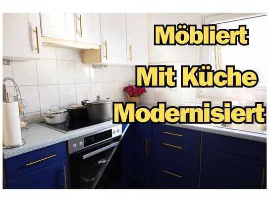 möblierte 2-Zimmer Penthouse Wohnung mit grossem Balkon und traumhaftem Blick in beliebter Lage