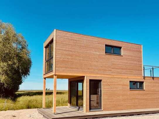 Exklusives Ferienhaus auf eigenem Grundstück mit herrlichem Boddenblick,