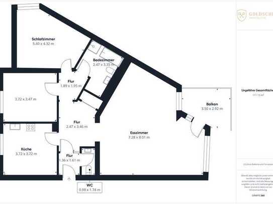 DIE Kapitalanlage - 1.300,00 € monatliche Nettomiete - Großzügige 3 Zimmer Wohnung in schöner Lage