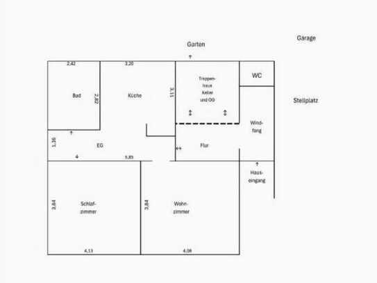 Für Handwerker und Selbstgestalter
1050 € - 144 m² - 5.0 Zi.