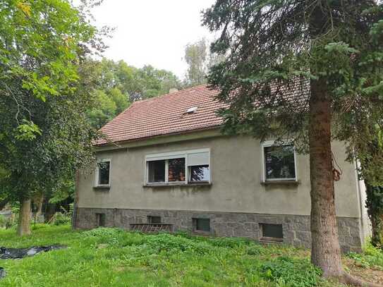 Einfamilienhaus mit Nebengebäuden, mit Streuobstwiese