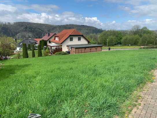 RESERVIERT!!! Wunderschönes Baugrundstück mit Talblick in Bodenwerder