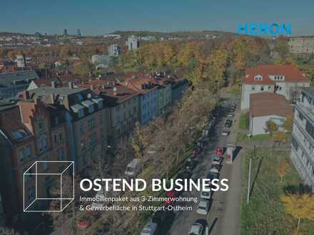 OSTEND BUSINESS - 100qm Gewerbefläche + eine 66,4qm 3.Zi-Wohnung