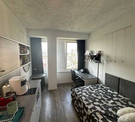 Sublet Opportunity: Studio Apartment in the FIZZ Building, Mainzer Landstraße, Gallus