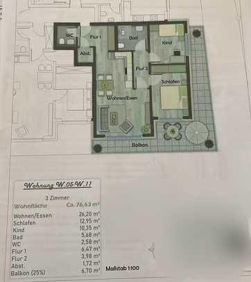 Moderne Neubauwohnung in Bad Pyrmont mit großzügigem Balkon – Bezugsfrei ab 01.04.2025