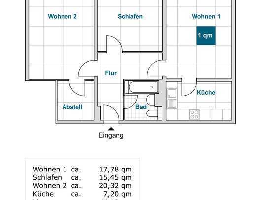 Reinkommen und Wohlfühlen: interessante 3-Raumwohnung sucht neue Mieter*innen!