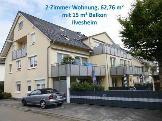 Exklusive, gepflegte 2-Zimmer-Wohnung mit Südbalkon in Ilvesheim