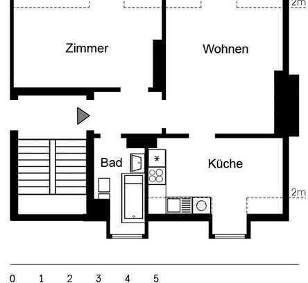 Gemütliche 2- Zimmer Wohnung in Verkehrsberuhigter Lage in Holsterhausen