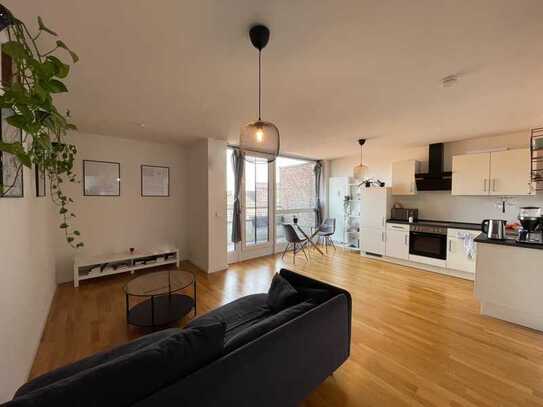 moderne 1,5-Zimmer-Wohnung in Aachen ab dem 01.05.2025 zu vermieten - mit Einbauküche & Dachterrasse