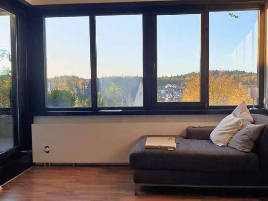 Wunderschöne sonnige Single-Wohnung im Loftstil mit Balkon und Einbauküche in Mühltal am Lohberg