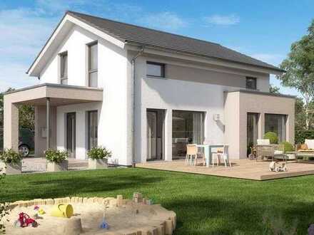 Helles Wohnkonzept in modernem Einfamilienhaus mit "Energiepreisbremse"