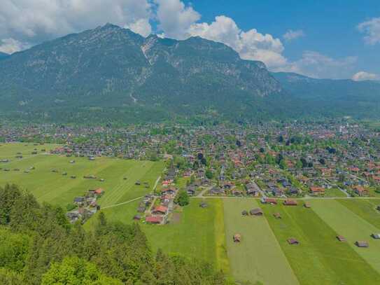 Einmaliges Wohnbaugrundstück in Spitzenlage von Garmisch-Partenkirchen