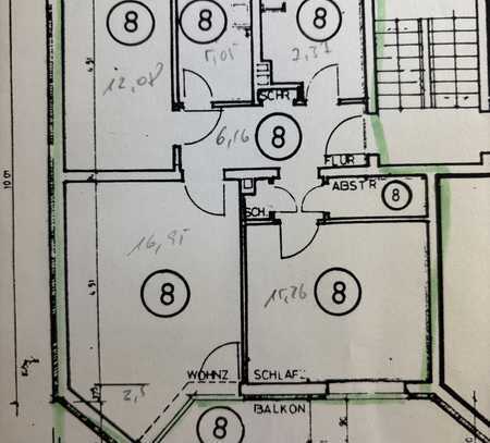 Salzgitter-Lebenstedt, Kranichdamm, 66 m², 3 Zimmer, 3. Obergeschoss, Balkon