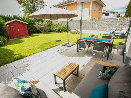 Attraktive, neuwertige, provisionsfreie, energieeffiziente A+ Terrassenwohnung mit Garten