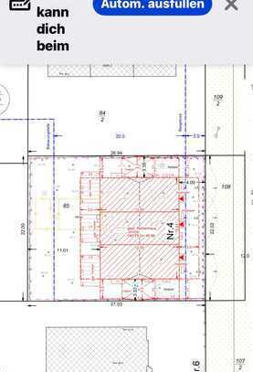 Bau Grundstück inkl. Baugenehmigung für 3er Reihenhaus oder 180qm Bungalow oder Doppelhaus