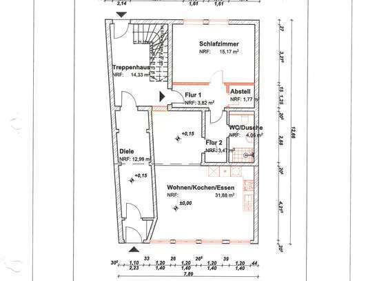 Schicke und geschmackvolle 2-Zimmer-Wohnung in der Innenstadt mit Terrasse