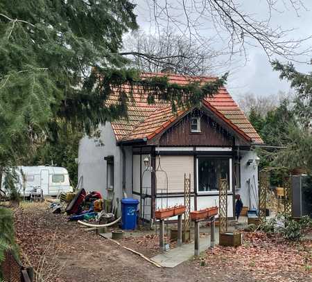 Kleines Haus mit großem Grundstück nahe Berlin