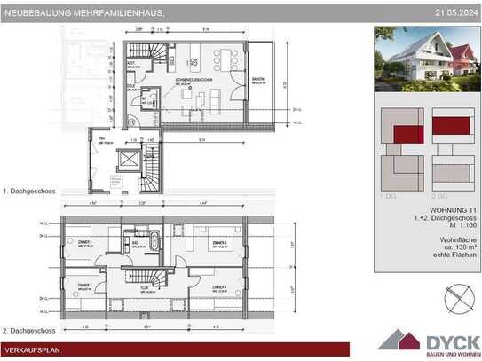 NEUBAU 2 Mehrfamilienhäuser je 6 Whg´en