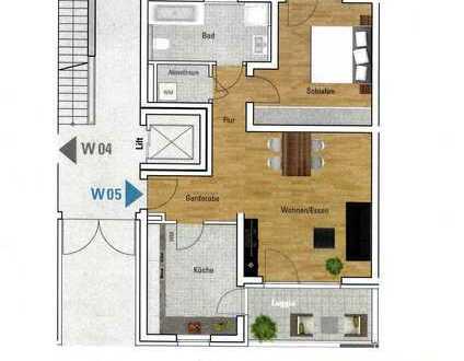 Exklusive, geräumige 2-Zimmer-EG-Wohnung mit Loggia/Terrasse in Regensburg Weichs