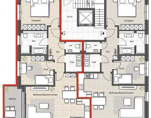 Moderne 3-Zimmer-Wohnung in gefragtem Neubau