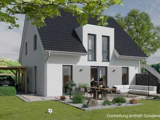 Neubau - Einfamilienhaus mit Grundstück - Massiv, energieeffizient, naturnah