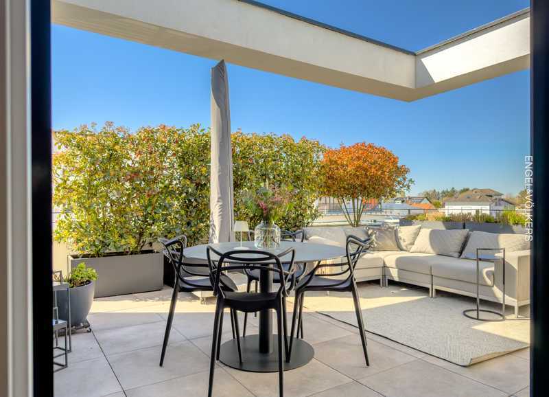                                                               Modernes Penthouse mit Terrasse, Einbauk&uuml;che &amp; Klimaanlage in Laudenbach                                                       in Laudenbach (Miltenberg)