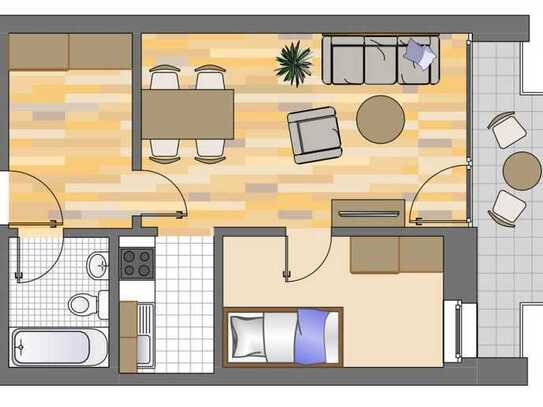 Demnächst frei! 2-Zimmer-Wohnung in Düsseldorf Hassels