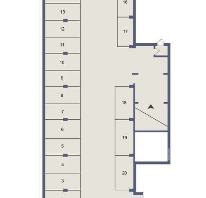 Tiefgaragenstellplatz mit E-Rolltor