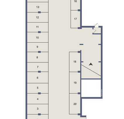 Tiefgaragenstellplatz mit E-Rolltor