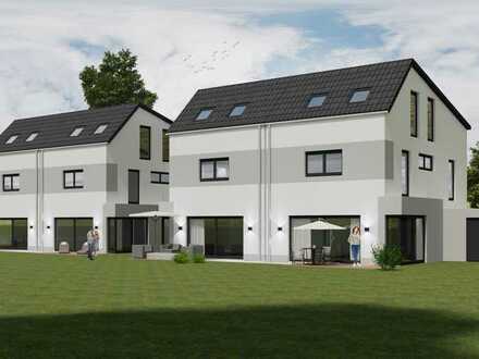 Haus in Planung - Doppelhausgruppe mit Fertigteilgaragen in Neulußheim