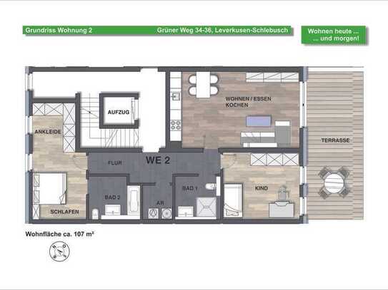 Attraktive 3-Zimmer-Gartenwohnung in Leverkusen-Schlebusch