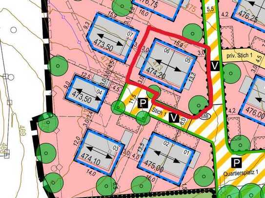 Herrliches Baugrundstück für Ein- oder Zweifamilienhaus im Neubaugebiet „Nördlich des Amperbergs“
