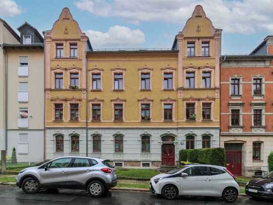 Für Kapitalanleger: Vermietete 3-Zimmer- Altbau-Wohnung mit Balkon in Chemnitz Hilbersdorf